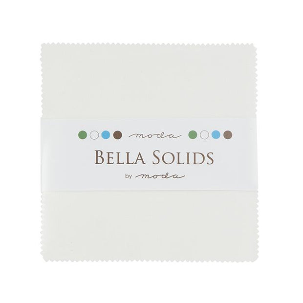 Bella Solids Charm Pack White