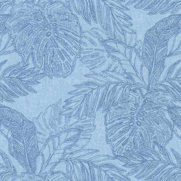 Chambray Weekend Prints Light Blue Palm Fronds