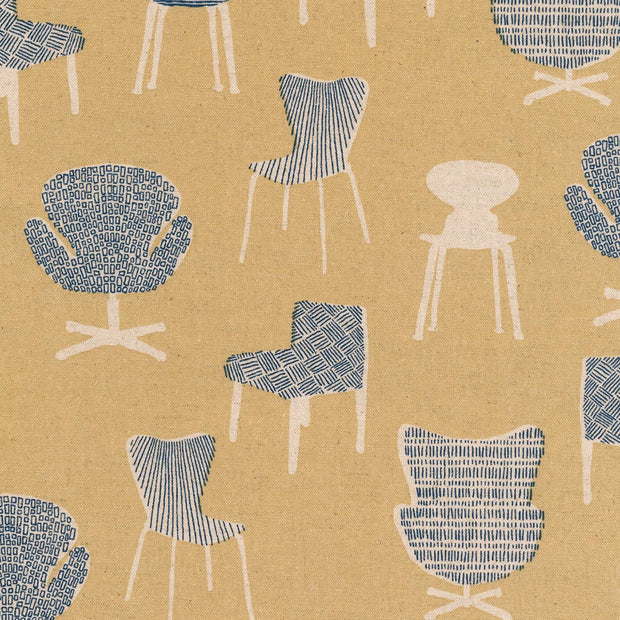 Cotton Flax Prints Natural Chairs