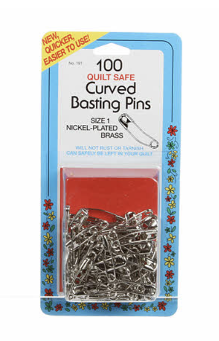 Quilt Safe Curved Basting Pins