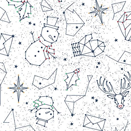 Twinkle Twinkle Christmas Constellations White