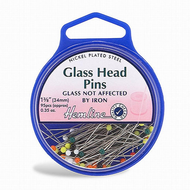Glass Head Pins 95 Pcs