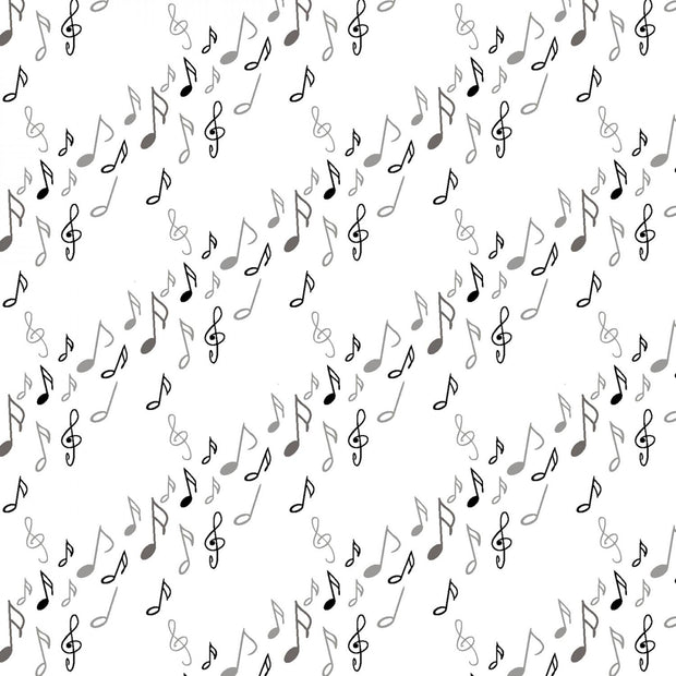 Opus White Musical Notes
