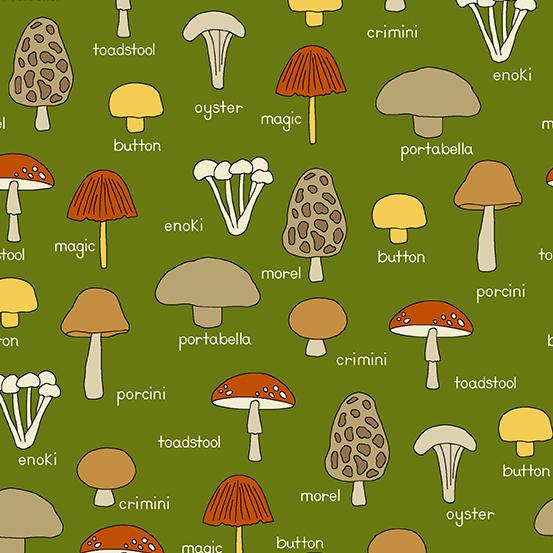 Give Thanks Mushrooms Green