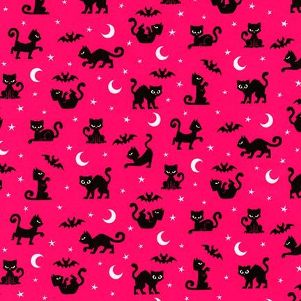 Eerie Alley Pink Cats & Bats