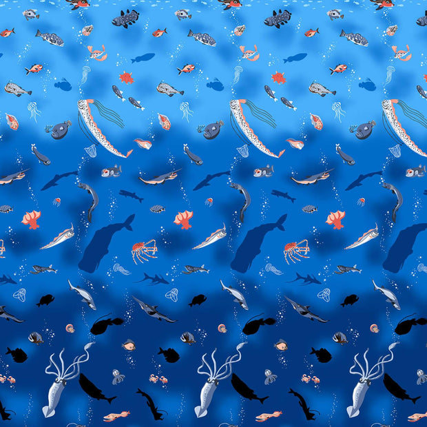 Fish Land Ocean Depths Blue