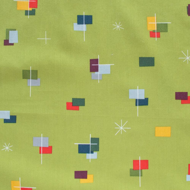 Camp Holiday Squares and Dashes Poplin