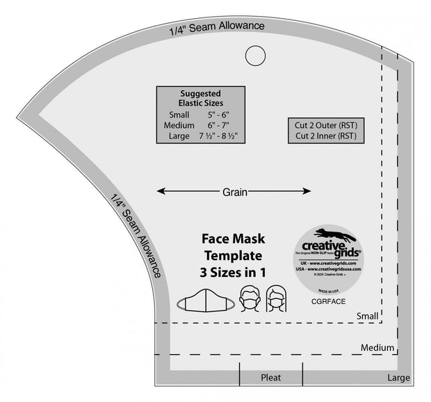 Face Mask Template 3 in 1