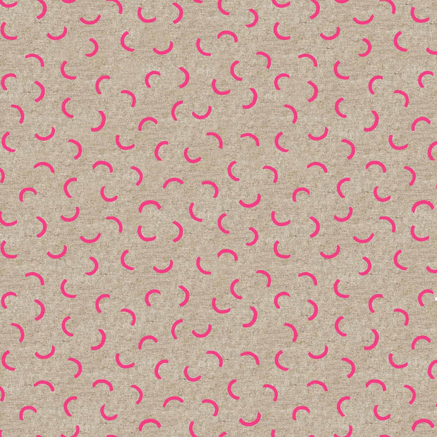 Surface Crescent in Neon Pink