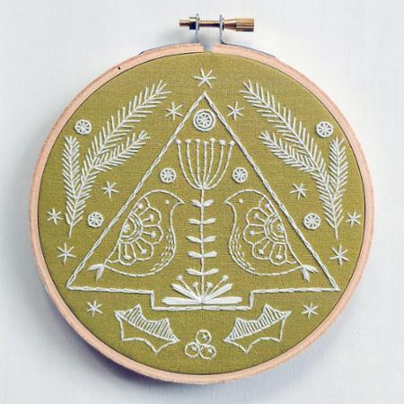 Embroidery Kit Folk Holiday
