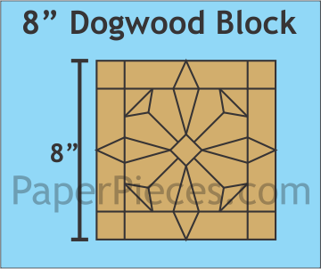 8" Dogwood Block Bulk Pack