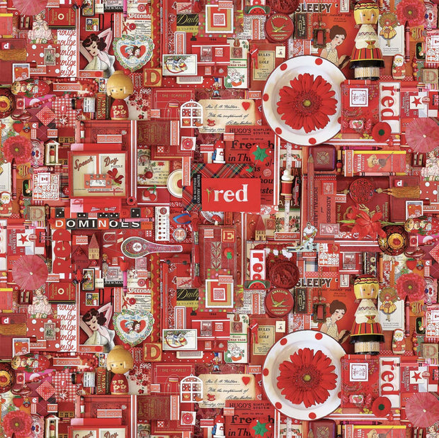Color Collage Red
