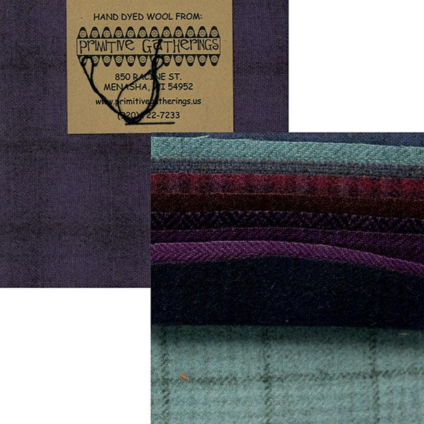 Wool 5" Charm Purples