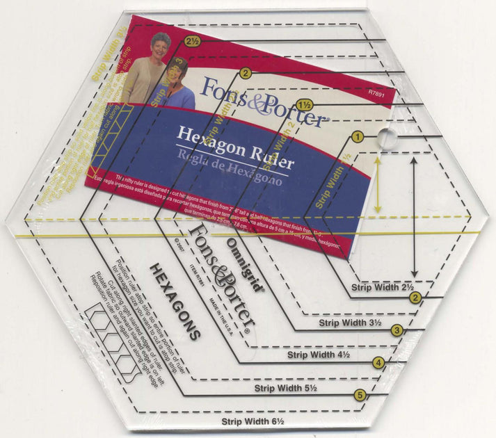Hexagon Ruler – Sewing Arts