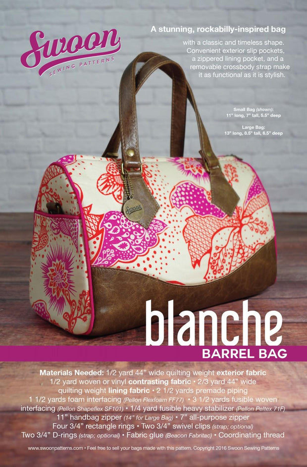 Swoon Blanche Barrel Bag