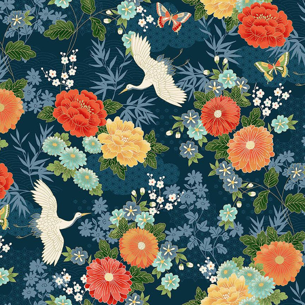 Michiko Large Floral Blue