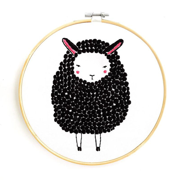 Farm Fresh Embroidery Sampler Black Sheep