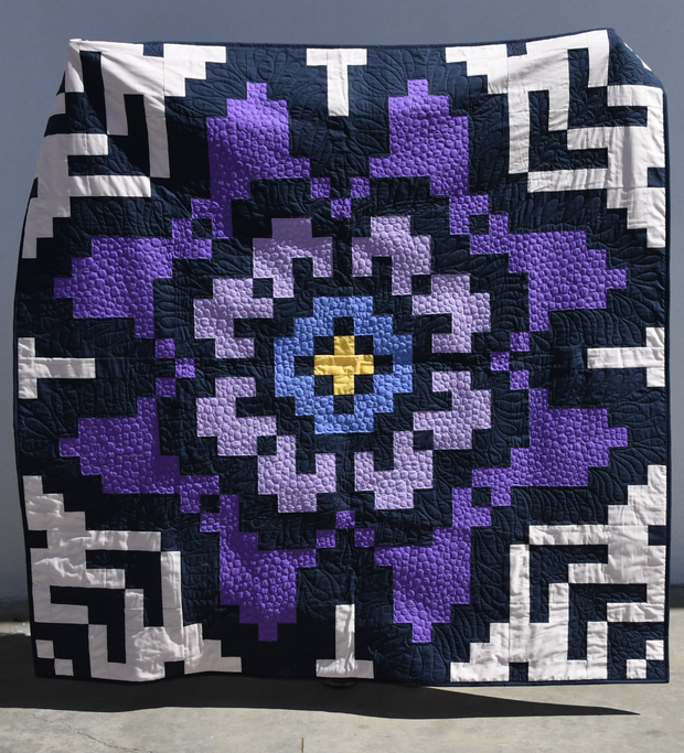 Flowertone Quilt Kit African Violet