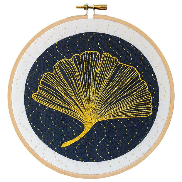 Ginkgo Embroidery Kit Pattern