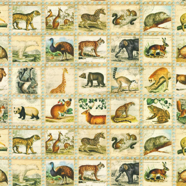 Library of Rarities Vintage Animal Stamps