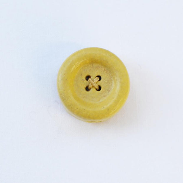 Magnetic Button of Shigaraki Ware Yellow