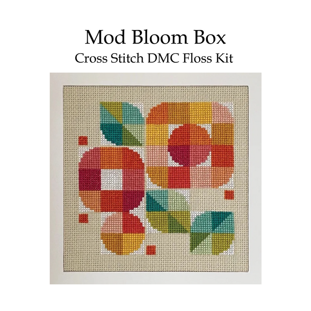 Mod Bloom Box Cross Stitch Floss Kit