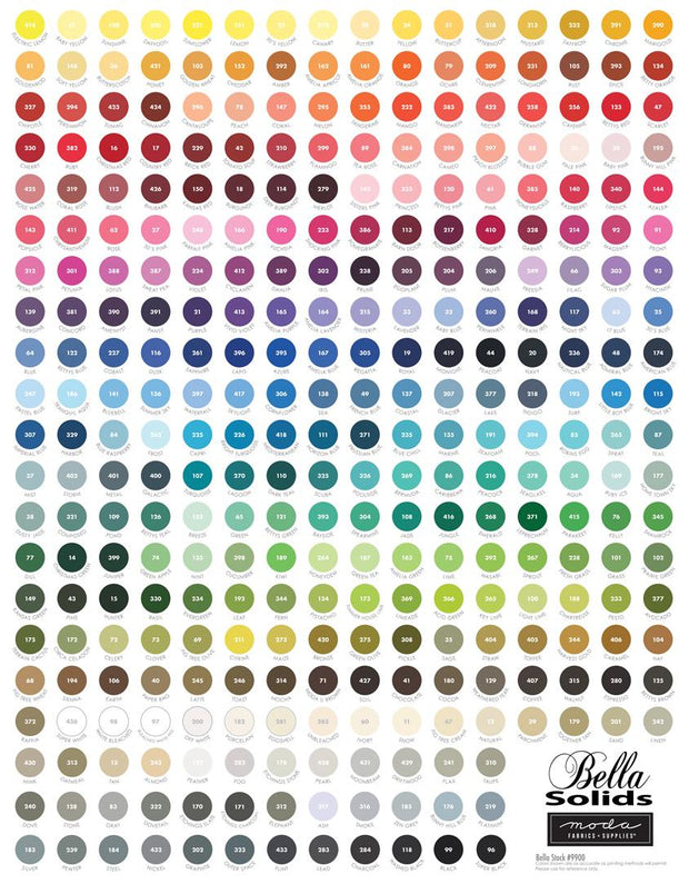My Favorite Color is Moda Bella Solids Panel