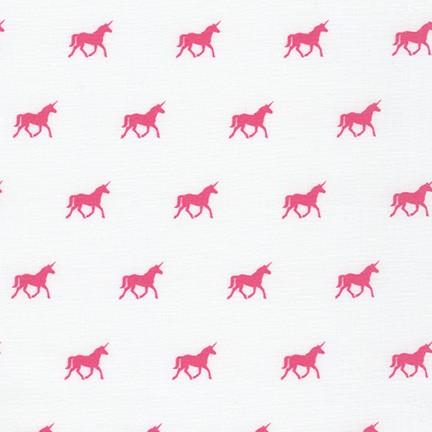 On the Lighter Side Pink Unicorn on White