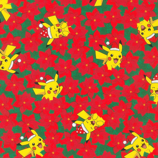 Pikachu's Holiday Poinsettia Red