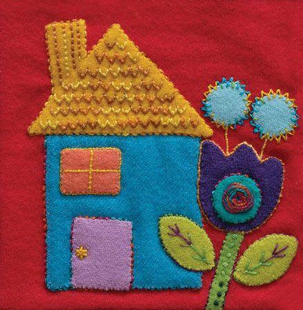Pre-Cut Wool Block House Colorway 2