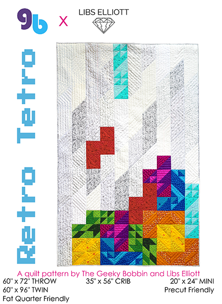 Retro Tetro Pattern 12" x 18"