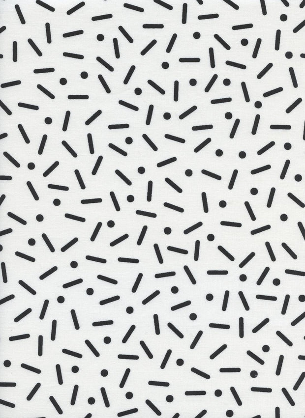 Snap to Grid Bib Pill Dot Black & Ivory