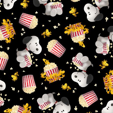 Snoopy & Woodstock Popcorn Toss Black