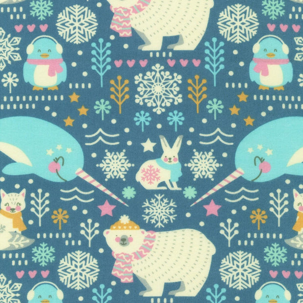 Snow Snuggles Flannel Animals Evening