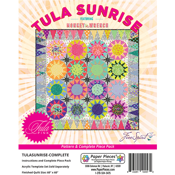 Sunrise Quilt By Tula Pink Complete Piece Pack and Pattern