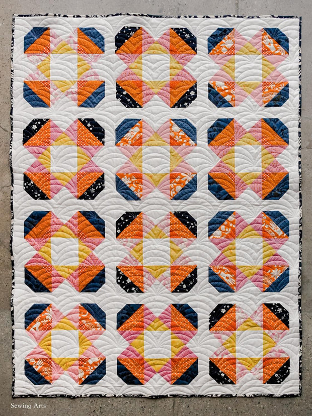 Sweet Blossoms Moonglow Quilt Kit
