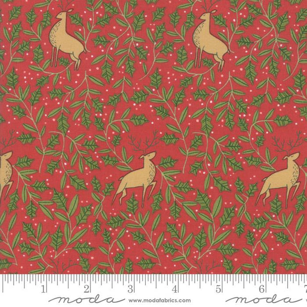 To Be Jolly Berry Holly Deer Red