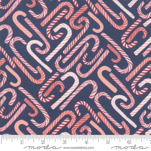 To Be Jolly Midnight Candy Canes Dark Blue