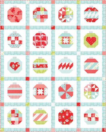 Vintage Holiday Ornaments Quilt Kit