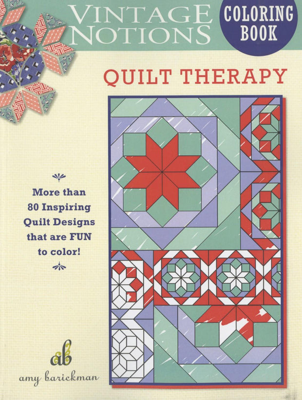 Vintage Notions Coloring Quilt Therapy