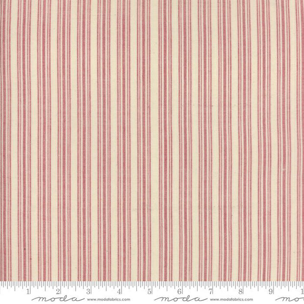 Viva La France Wovens Rouge Texture Silky Red Stripe