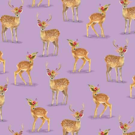 Wanderers Weekend Lilac Floral Fawn