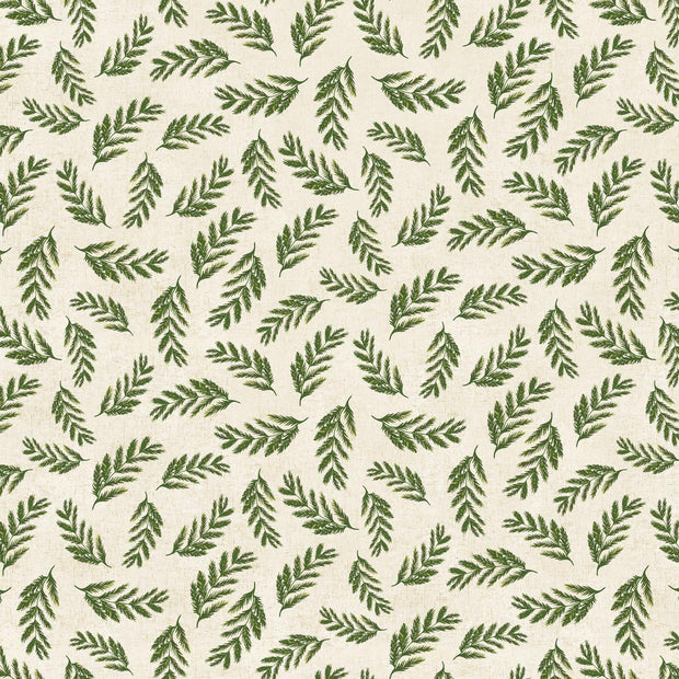 Wildflower Linen Ferns Green