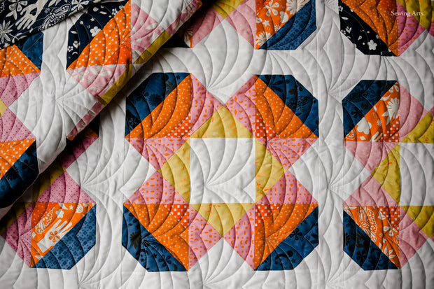 Sweet Blossoms Moonglow Quilt Kit